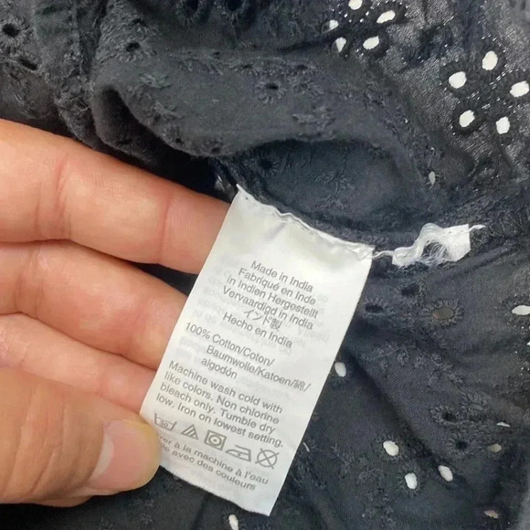 Madewell Ruffle Sleeve Bib top - Picture 5 of 7